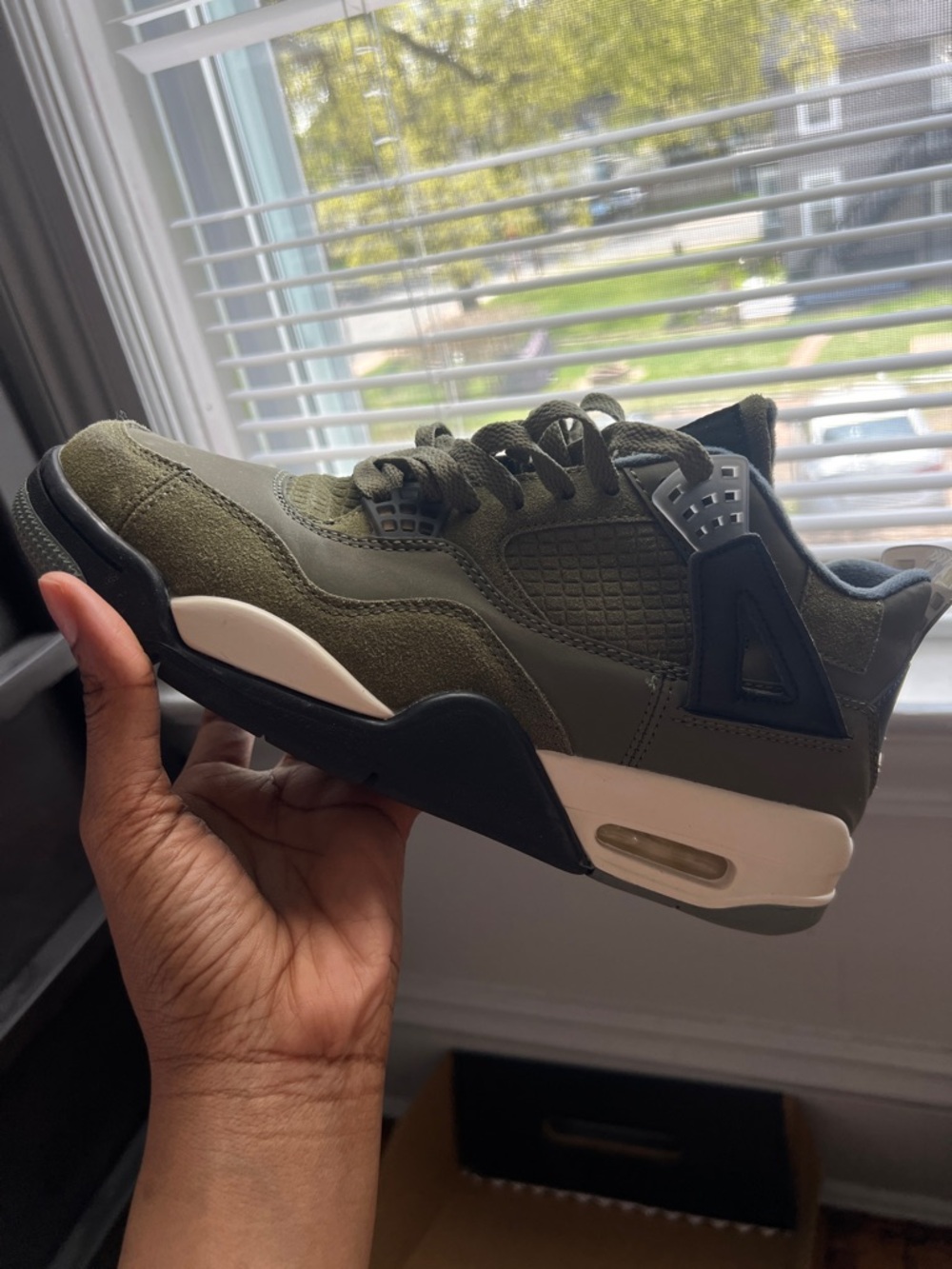 Men's Olive Green Casual Athletic Sneakers
